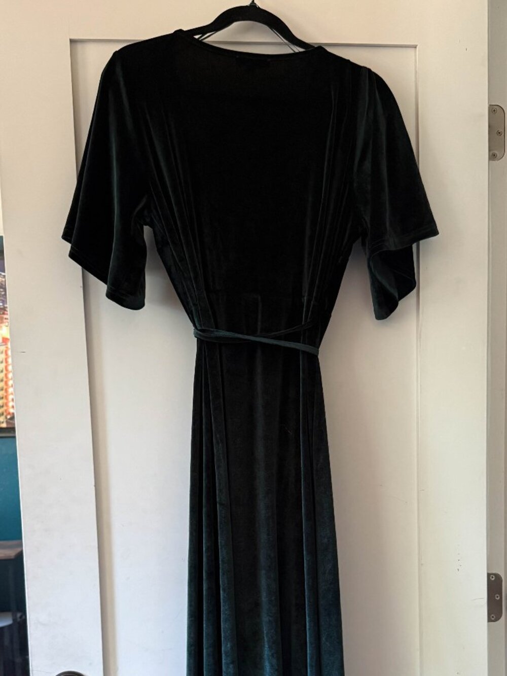 Baltic Born Deep Green Velvet Maxi Dress